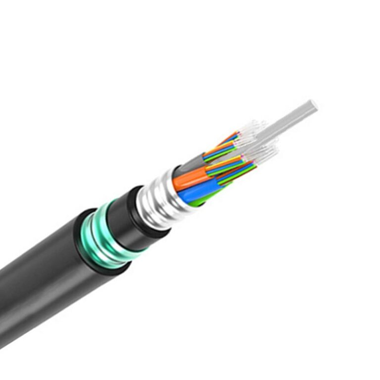 GYFTZA53 Flame-retardant Direct-buried Non-metallic Armored Outdoor Single-mode Telecommunication Optical Cable, 4 Cores, with Rodent-resistant Sheath2