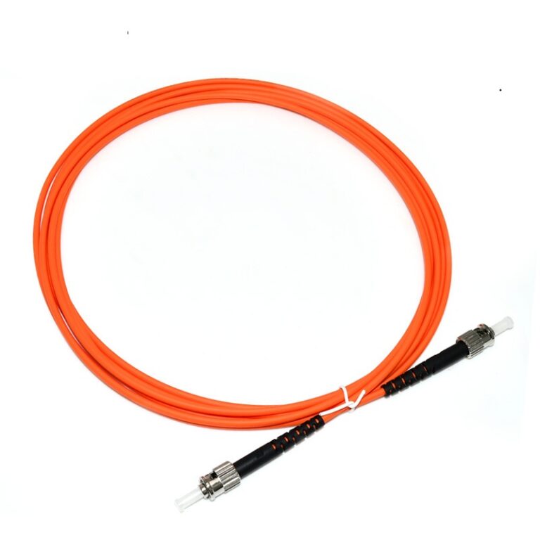 ST-ST Single-mode Simplex Fiber Patch Cable, designed for long-distance telecommunication applications